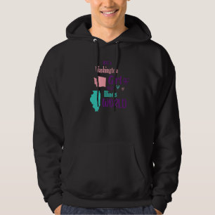 Sudadera Diseño de chica orgullosa Solo una chica de Washin