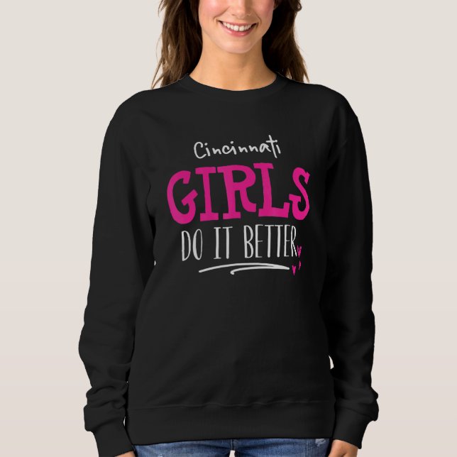 Sudadera Diseño de Chicas Cincinnati - Lo hacemos mejor (Anverso)