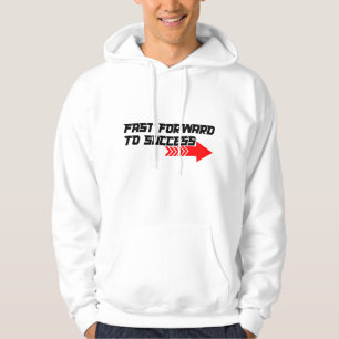 Sudadera Diseño de cita motivacional roja negrita – Avanzar