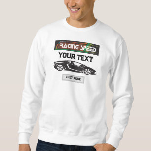 Sudadera Diseño de Coche de Velocidad de Carreras – Perform