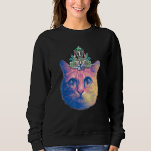 Sudadera Diseño de Collage de Gato del Dinero Rey para Toda