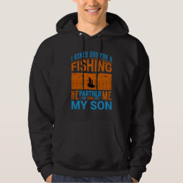 Sudadera Diseño de compañero de pesca padre e hijo