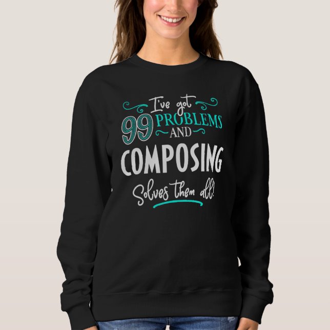 Sudadera Diseño de composición - Componer los resuelve todo (Anverso)