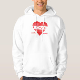 Sudadera Diseño de concepto de amor y romance con elementos