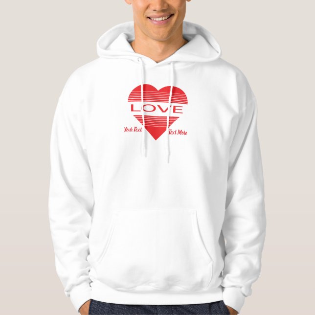 Sudadera Diseño de concepto de amor y romance con elementos (Anverso)
