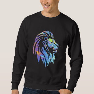 Sudadera Diseño de cosecha de leones Groovy Retro Hippie Ti