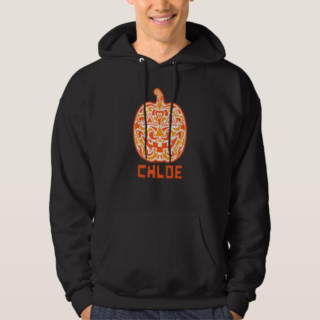 Sudadera Diseño de cráneo de azúcar de Halloween de Chloe (Anverso)