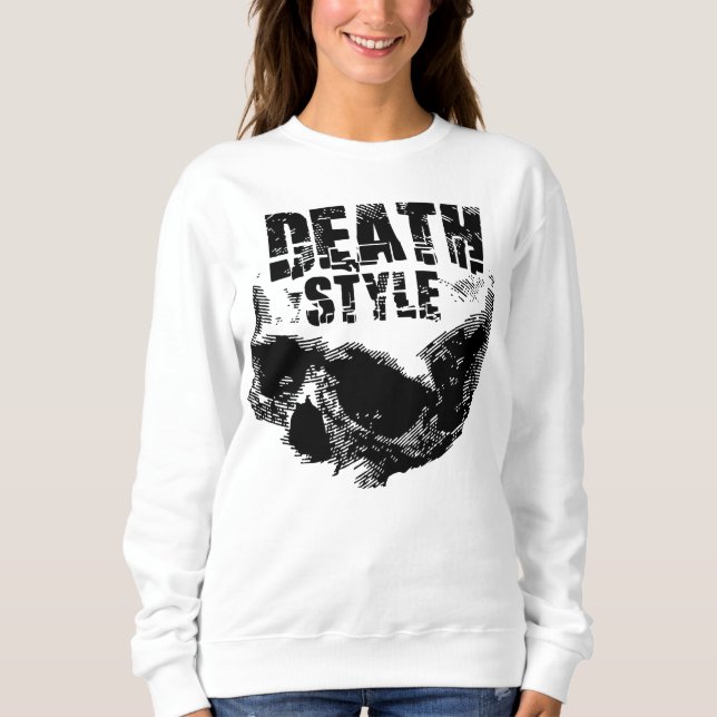 Sudadera Diseño de cráneo estilo muerte (Anverso)