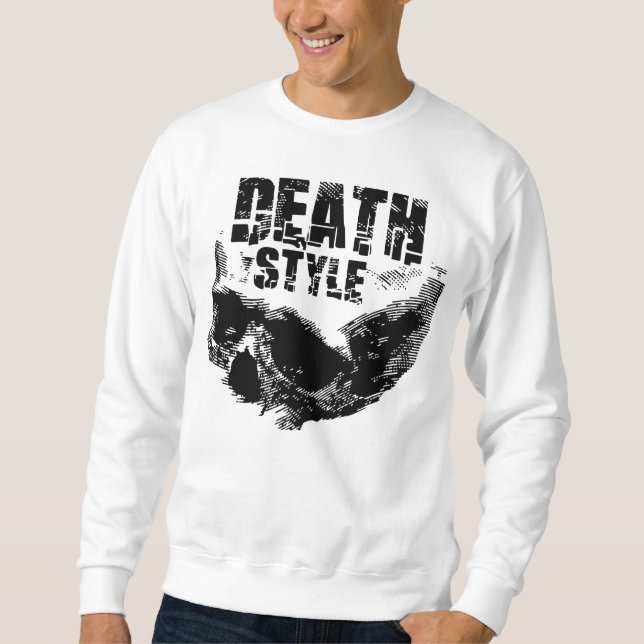 Sudadera Diseño de cráneo estilo muerte (Anverso)