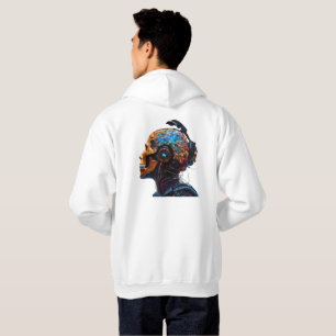 Sudadera "Diseño de cráneo gótico - Camiseta oscura y elega
