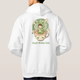 Sudadera Diseño de Cuento de Café de Rana Adorable
