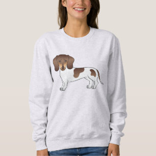 Sudadera Diseño de Dachshund de pelo corto de chocolate y t