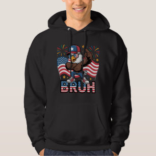 Sudadera Diseño de danza Patriótica Bruh Eagle