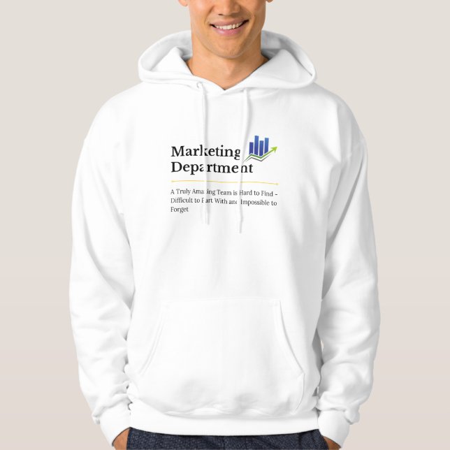 Sudadera Diseño de departamento de marketing (Anverso)