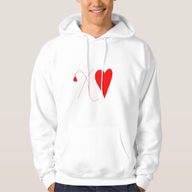 Sudadera Diseño de día de San Valentín XO (Anverso)