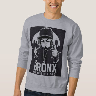 Sudadera Diseño de dibujos animados de Hip-Hop del Bronx, N