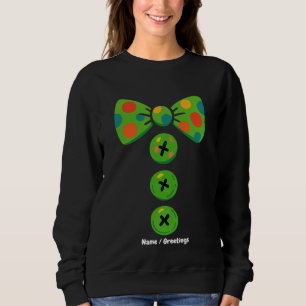 Sudadera Diseño de Disfraz de Halloween de Corbata Grande d