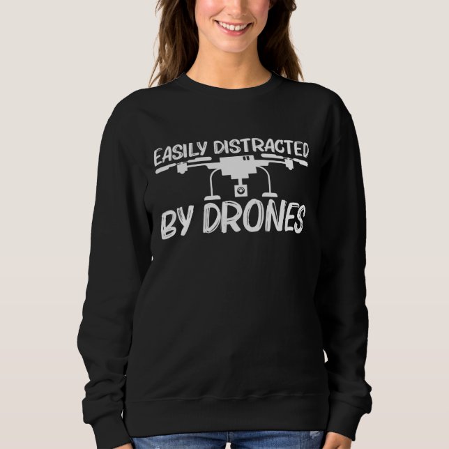 Sudadera Diseño de drones para helicópteros masculinos (Anverso)