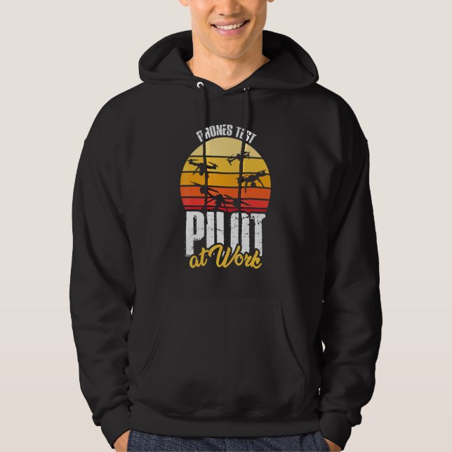 Sudadera Diseño de drones - Piloto De Prueba De Drones En T (Anverso)