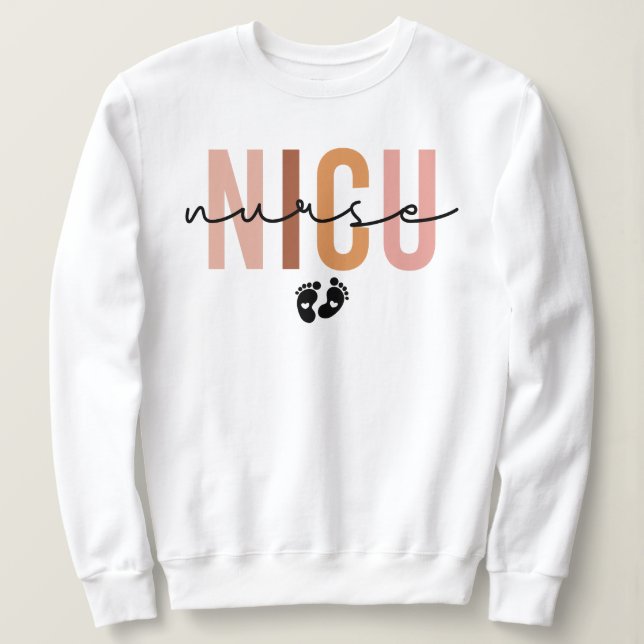 Sudadera Diseño de enfermera de Nicu, regalo para enfermera (Anverso del diseño)