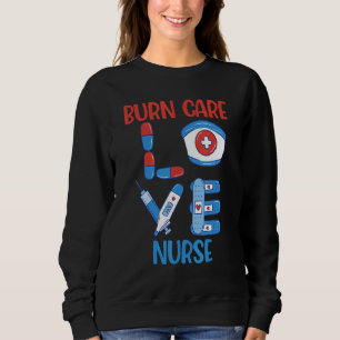 Sudadera Diseño de Enfermería de amor para enfermeras de cu