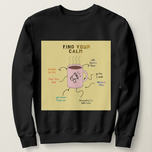 Sudadera Diseño de envoltorio de texto motivacional (Anverso del diseño)