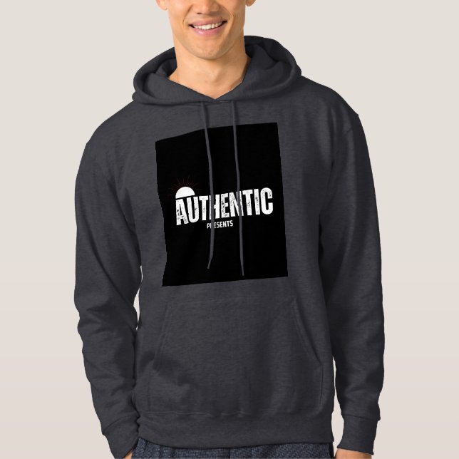 Sudadera Diseño de escritura auténtico (Anverso)