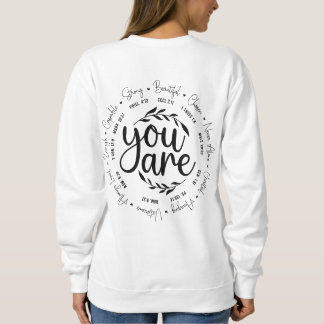 Sudadera Diseño de Escrituras Cristianas Inspirador