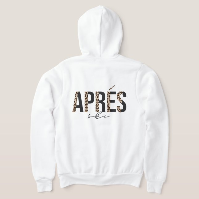Sudadera Diseño de esquí de Leopard Print Après (Distribución Reverso )