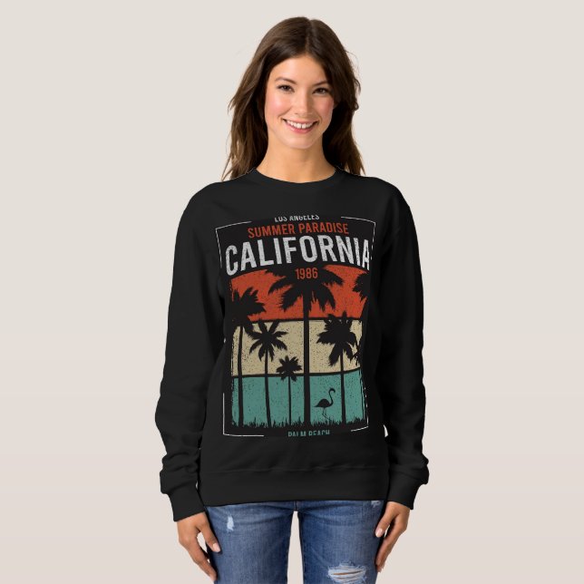 Sudadera Diseño de estado de vintage (Anverso completo)