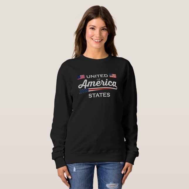 Sudadera Diseño de Estados Unidos de América (Anverso completo)