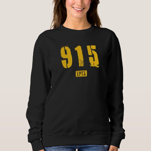 Sudadera Diseño de esténcil para tos de EPTX El Paso TX (Anverso)