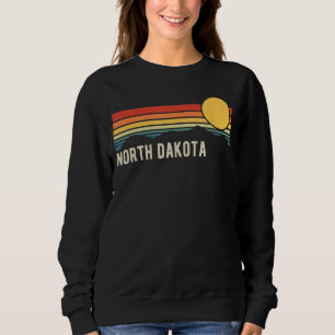 Sudadera Diseño de estilo Retro Sunset de Dakota del Norte