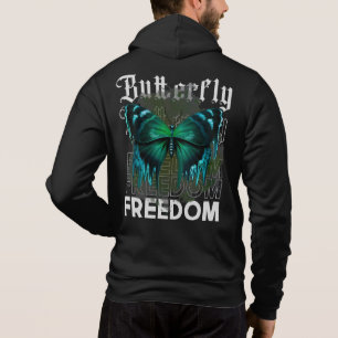 Sudadera Diseño de estilo streetwear de libertad de maripos