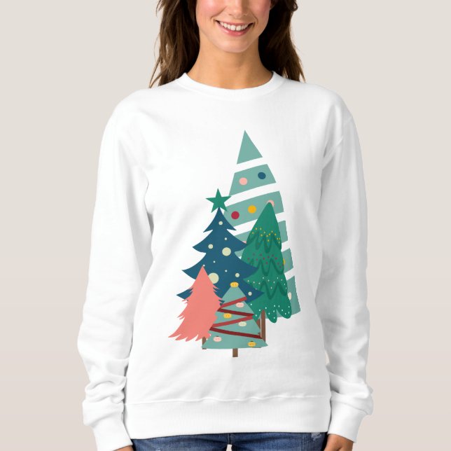 Sudadera Diseño de Evergreens de vacaciones (Anverso)