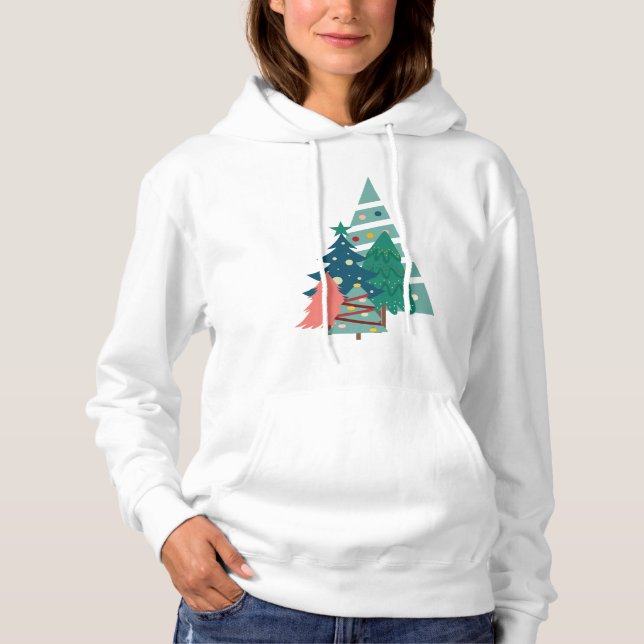 Sudadera Diseño de Evergreens de vacaciones (Anverso)