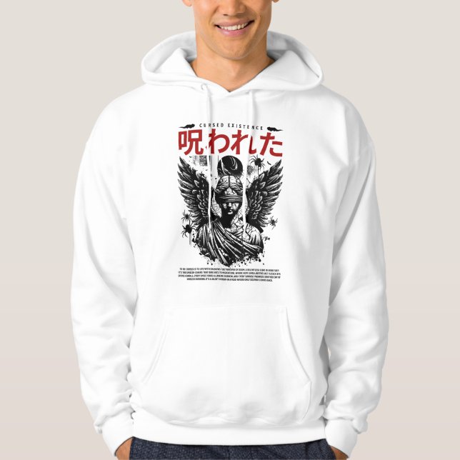 Sudadera Diseño de existencia maldición (Anverso)