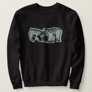 Sudadera Diseño de facturas de $100 en ruinas