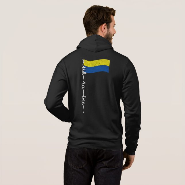Sudadera Diseño de firma elegante de estampado del orgullo  (Reverso completo)