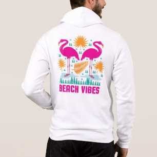 Sudadera Diseño de Flamencos Rosas Beach Vibes