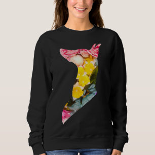 Sudadera Diseño De Flores Doberman Para Dueños De Doberman
