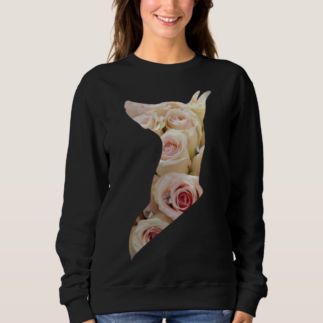 Sudadera Diseño De Flores Doberman Para Dueños De Doberman  (Anverso)