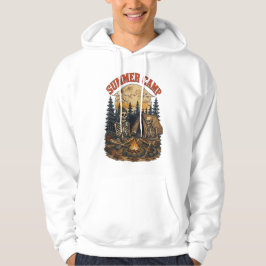 Sudadera Diseño de fogata de campamento de esqueleto de ver