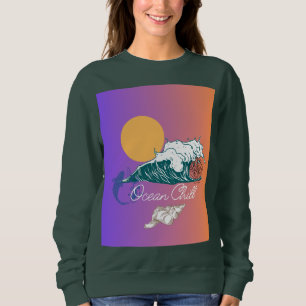 Sudadera diseño de frescura oceánica 