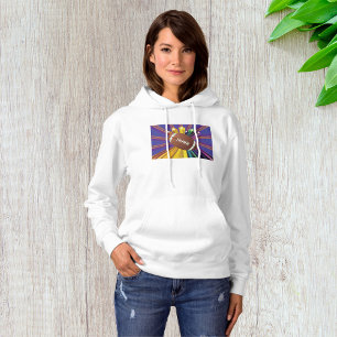 Sudadera Diseño de fútbol con estrellas vibrantes arte de a