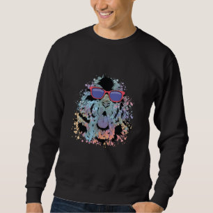 Sudadera Diseño de gafas de sol para perro Terranova genial