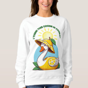 Sudadera Diseño de ganso divertido, ganso cocinado, camiset