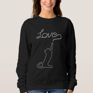 Sudadera Diseño De Gato Con Amor Para Gatos Gatos Gatitos