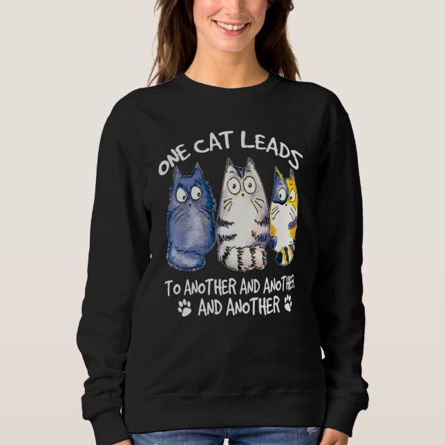 Sudadera Diseño de gato gatitos resaca (Anverso)