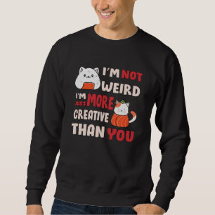 Sudadera Diseño de gato lindo Kawaii con cita de inspiració